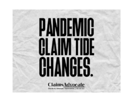 Pandemic Claim Tide Changes by Joshua Bochner