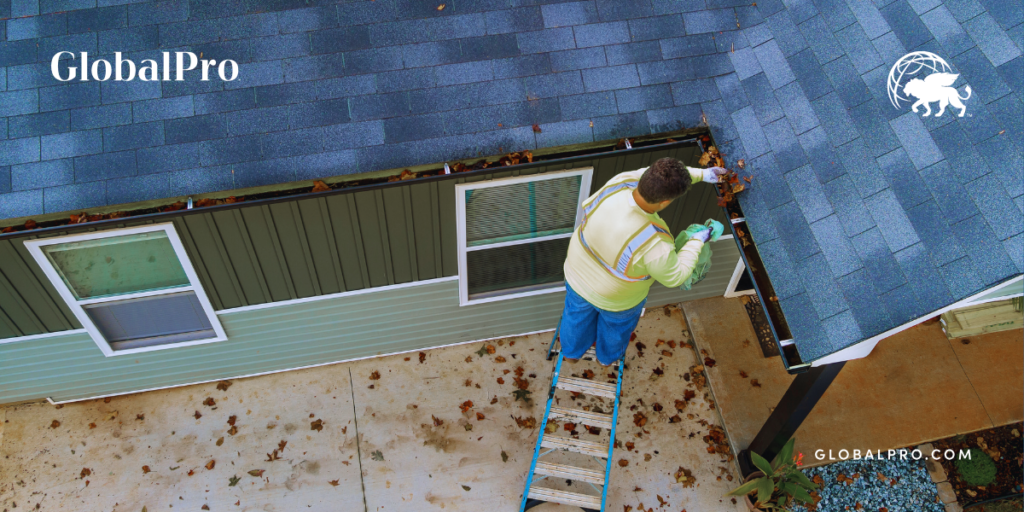 Clean gutters and downspouts to avoid ice dams and water damage. Check your roof for any signs of damage or leaks and repair them promptly.