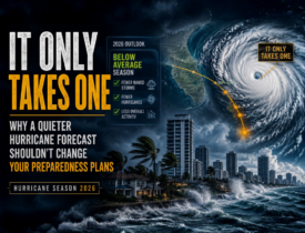It Only Takes One: Why a Quieter Hurricane Forecast Shouldn’t Change Your Preparedness Plans